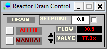 Reactor drain control panel