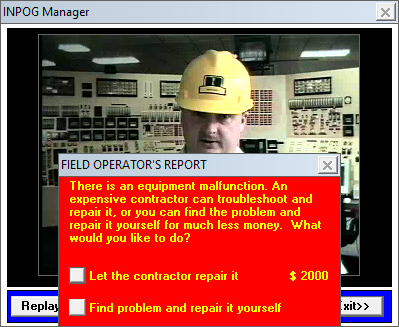 Field operator's report for auto-repair